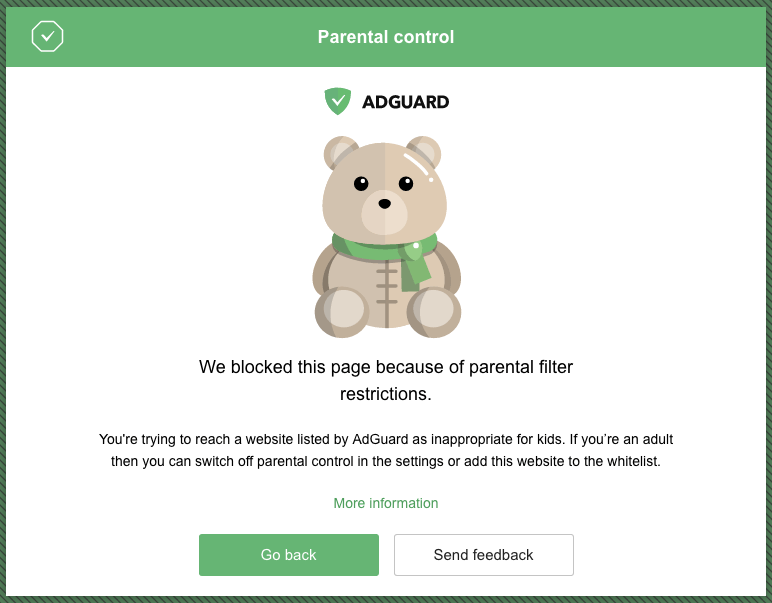 AdGuard Parental control