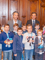 Besuch im Rathaus bei Stadtrat Kurt Hohensinner und Bürgermeister Siegfried Nagl