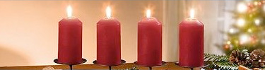 Die vier Kerzen: Friede – Glaube – Liebe – Hoffnung